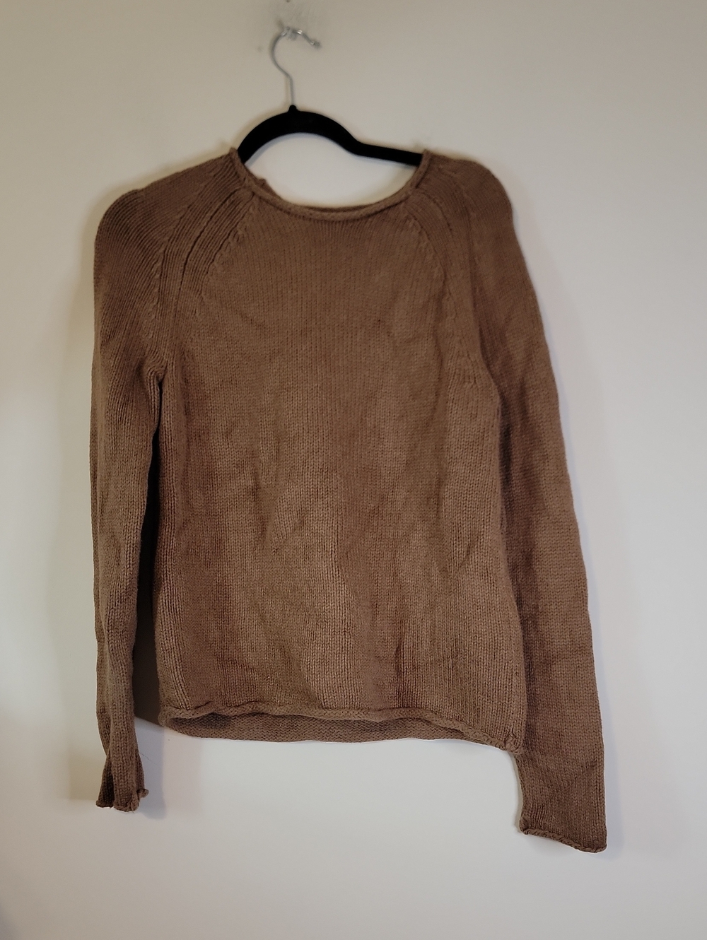 J. Crew Lightweight Scoopneck Sweater in Taupe